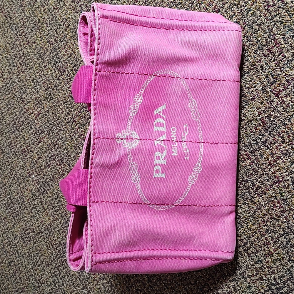 *GVY* Prada EUC Canapa PINK Tote Bag